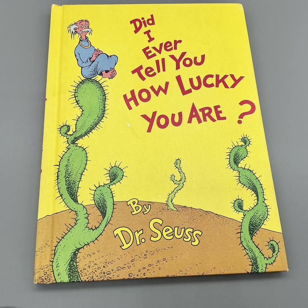 Dr Seuss Did I Ever Tell You How Lucky You Are 1973 Book Club Hardcover Vintage